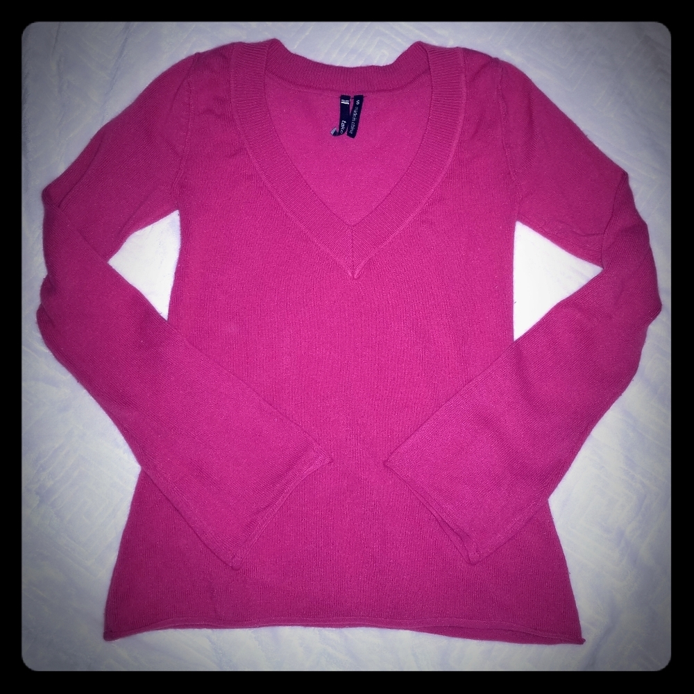 Small Hot Pink Fitted Sweater